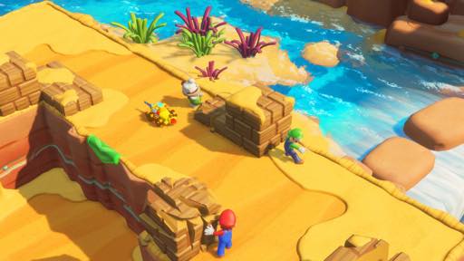 画像ギャラリー No.016のサムネイル画像 / マリオの戦略バトルは,シェイプされたルール&連携重視でテンポ良く楽しめる。「マリオ+ラビッツ キングダムバトル」プレイレポート