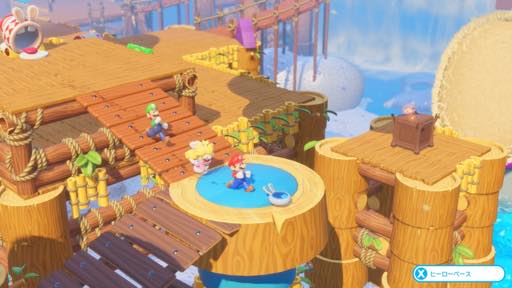 画像ギャラリー No.038のサムネイル画像 / マリオの戦略バトルは,シェイプされたルール&連携重視でテンポ良く楽しめる。「マリオ+ラビッツ キングダムバトル」プレイレポート