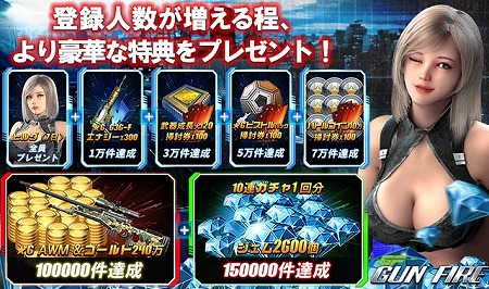 画像ギャラリー No.001のサムネイル画像 / スマホ向けガンシューティング「GUN FIRE」，事前登録受付を開始