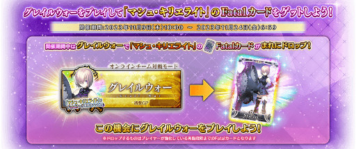 ꡼ No.011Υͥ / FGO Arcadeסޥ塦ꥨ饤ȤFatalɤɥåפ륭ڡ119鳫