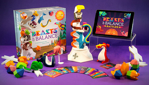 画像ギャラリー No.002のサムネイル画像 / デジタルとアナログが融合したバランスゲーム「ビーストオブバランス」をプレイ動画で紹介。高く積み上げるだけなのに大人でもついつい熱中!?