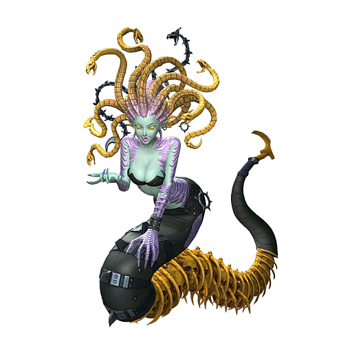 画像ギャラリー No.002のサムネイル画像 / 「D2メガテン」,新★5悪魔「鬼女 メデューサ」が登場。報酬イベントや記念召喚も開催