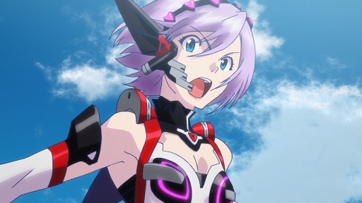 画像ギャラリー No.005のサムネイル画像 / 「星と翼のパラドクス」のアニメーションPVが公開。大空を駆ける巨大人型騎動機「エア・リアル」と3人のキャラクターが登場