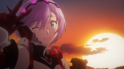 画像ギャラリー No.008のサムネイル画像 / 「星と翼のパラドクス」のアニメーションPVが公開。大空を駆ける巨大人型騎動機「エア・リアル」と3人のキャラクターが登場