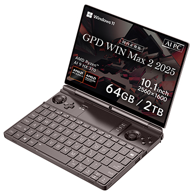 ꡼ No.001Υͥ / Ryzen AI 9 HX 370ܤ10.1ΡPCGPD WIN Max 2 2025פιͽ󤬻Ϥޤ