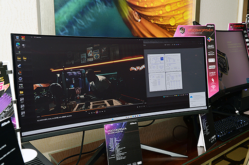 画像ギャラリー No.001のサムネイル画像 / 国内発売予定のゲーマー向けディスプレイをASRockがCESで披露。横長有機ELモデルなど計6製品をラインナップ