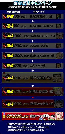 画像ギャラリー No.002のサムネイル画像 / 「幻想大陸エレストリア」事前登録数が50万を突破。メーミの配布が決定