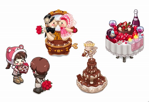 画像ギャラリー No.003のサムネイル画像 / 「マイコンビニ」,バレンタインをイメージした陳列台やデコレーションが登場