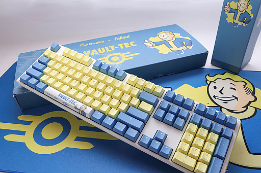 ꡼ No.001Υͥ / FalloutVault-TecǥΥᥫ˥륭ܡɤѡDucky KeyboardȯɽVault boyȽޥѥåɤƱ