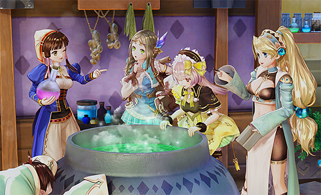 画像ギャラリー No.012のサムネイル画像 / 「ネルケと伝説の錬金術士たち」,キャラ達の織りなすイベントの一部が公開。シリーズやタイトルの垣根を越えた掛け合いも