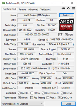 ꡼ No.006Υͥ / RX 6500 XTܤASUSܡTUF Gaming Radeon RX 6500 XT OCץӥ塼ȥ꡼GPUμϤϤ