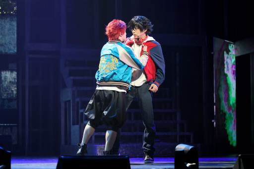 画像ギャラリー No.014のサムネイル画像 / 「『ヒプステ』《Buster Bros!!! & Bad Ass Temple feat. 糸の会 & WESTEND-MAFIA》」ゲネプロレポート。4チームがラップバトルで激突