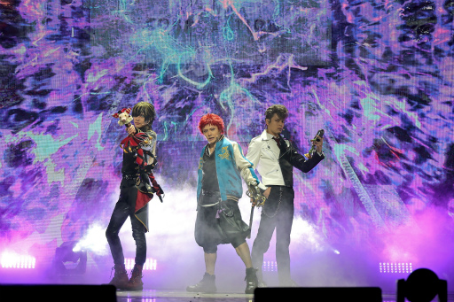 画像ギャラリー No.016のサムネイル画像 / 「『ヒプステ』《Buster Bros!!! & Bad Ass Temple feat. 糸の会 & WESTEND-MAFIA》」ゲネプロレポート。4チームがラップバトルで激突