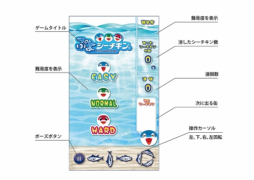 画像ギャラリー No.002のサムネイル画像 / はごろもフーズがブラウザゲーム「ぷよシーチキン」を公開。シーチキンの種類を遊んで学べる落ち物パズルゲーム