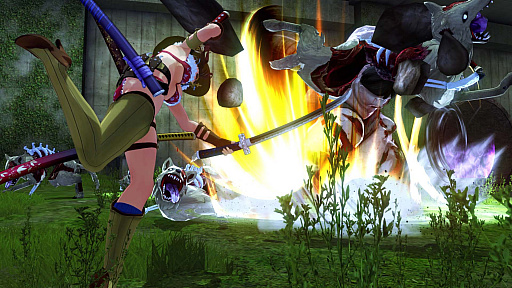 画像ギャラリー No.014のサムネイル画像 / 「お姉チャンバラORIGIN」の最新トレイラー公開。彩と咲の父である朧や屍霊ゾンビの姉妹,そして新テーマソングの情報も明らかに