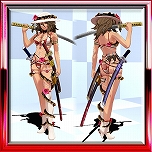 画像ギャラリー No.025のサムネイル画像 / 「お姉チャンバラORIGIN」のDLC第4弾となる彩,咲,レイのホストガール衣装や水着など追加コスチュームが本日配信開始