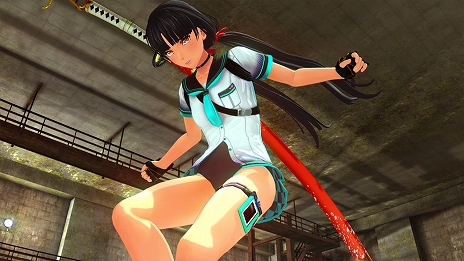 画像ギャラリー No.028のサムネイル画像 / 「お姉チャンバラORIGIN」のDLC第4弾となる彩,咲,レイのホストガール衣装や水着など追加コスチュームが本日配信開始