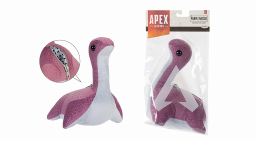 画像ギャラリー No.003のサムネイル画像 / 「Apex Legends」のコラボカフェ“ネッシーカフェ”の物販コーナーで,ネッシーぬいぐるみメガ(紫)とウッドプレートを数量限定で販売決定