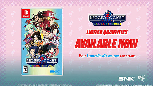 ꡼ No.003Υͥ / ѥåǡKONAMI Arcade Classics Anniversary CollectionפȡNEOGEO POCKET COLOR SELECTION Vol.2סLimited Run Gamesͽճ