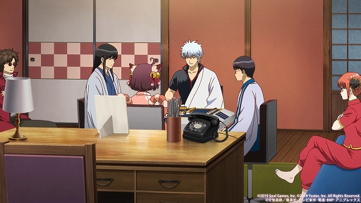 画像ギャラリー No.001のサムネイル画像 / 「雀魂-じゃんたま-」,アニメ銀魂コラボを記念した12分のアニメPVを公開。おなじみの銀魂メンバーが“高級牛肉”をかけて一姫と麻雀勝負