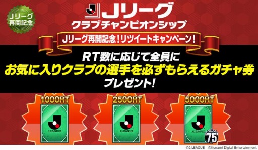 画像ギャラリー No.007のサムネイル画像 / 「Jリーグクラブチャンピオンシップ」,Jリーグ再開記念キャンペーンが開催