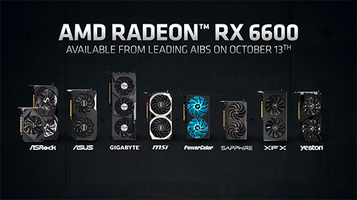 ꡼ No.012Υͥ / AMDGPURadeon RX 6600פȯɽGeForce RTX 3060ĩ魯Navi 2XΥȥ꡼ߥɥ륯饹GPU