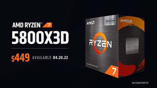 ꡼ No.002Υͥ / AMD3D V-CacheܤοCPURyzen 7 5800X3Dפ420ȯ䡣̥åˤ⤤ǽ򥢥ԡ