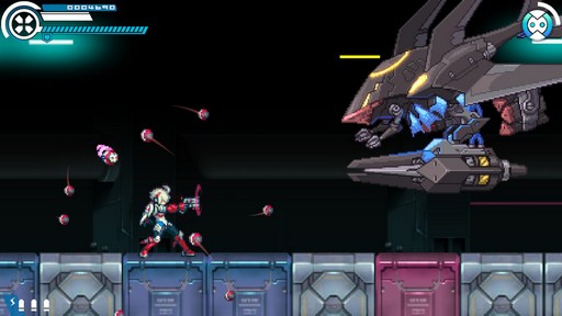 画像ギャラリー No.006のサムネイル画像 / 「白き鋼鉄のX THE OUT OF GUNVOLT」は様々なシステムを使い，希望の歌姫と共に戦う，厨二感満載の横スクロールアクションだ