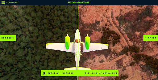 画像ギャラリー No.002のサムネイル画像 / 環境保護団体もゲームショウに。「Microsoft Flight Simulator」をベースに開発したMOD「Flying Guardians」で,Greenpeaceとともに熱帯雨林アマゾンを守る