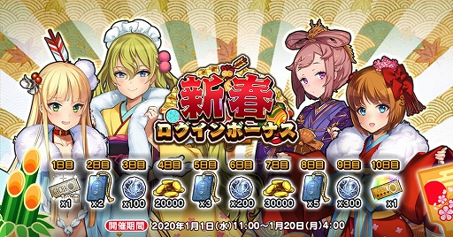 画像ギャラリー No.003のサムネイル画像 / 「英雄*戦姫WW」,晴着のケイとドレイクが登場する「新春ガチャ 後編」が1月14日まで開催中