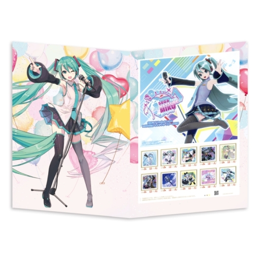 画像ギャラリー No.010のサムネイル画像 / 「初音ミク Project DIVA」10周年記念フレーム切手セットの発売を記念してミクダヨーが1日郵便局長に。就任式の写真が公開
