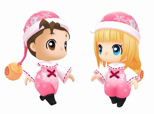 画像ギャラリー No.001のサムネイル画像 / 「牧場物語 再会のミネラルタウン」,更新データver.1.1.4が配信。桜柄のコロボックル衣装が登場