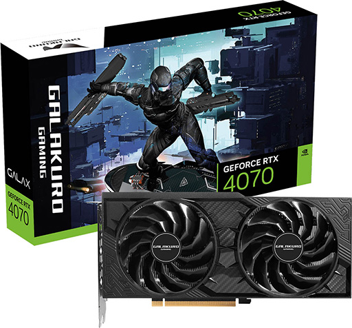 画像ギャラリー No.002のサムネイル画像 / 3年保証のGALAKURO GAMING製GeForce RTX 4070 Ti/4070/4060 Ti搭載カードが発売