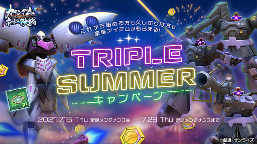 画像ギャラリー No.001のサムネイル画像 / 「ガンダムネットワーク大戦」,トリプルサマーキャンペーン開催