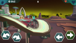 画像ギャラリー No.002のサムネイル画像 / バイクでアクロバティックに走破する。スマホ向けアクション「Gravity Rider Zero」を紹介する「(ほぼ)日刊スマホゲーム通信」第2105回