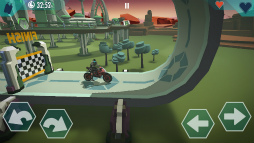 画像ギャラリー No.007のサムネイル画像 / バイクでアクロバティックに走破する。スマホ向けアクション「Gravity Rider Zero」を紹介する「(ほぼ)日刊スマホゲーム通信」第2105回