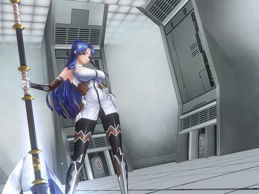 画像ギャラリー No.001のサムネイル画像 / 「アクション対魔忍」,新たなプレイアブルキャラクター「八津紫」が本日登場。大型の斧を振り回して敵を粉砕