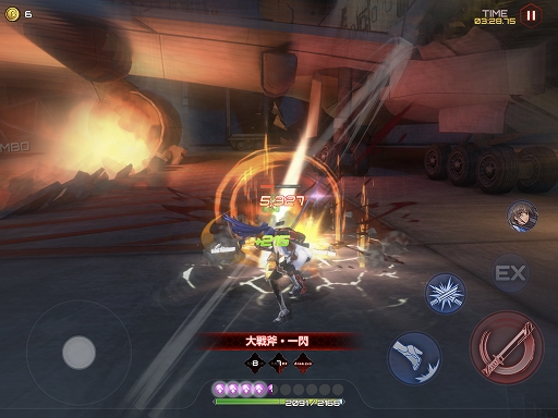 画像ギャラリー No.007のサムネイル画像 / 「アクション対魔忍」,新たなプレイアブルキャラクター「八津紫」が本日登場。大型の斧を振り回して敵を粉砕