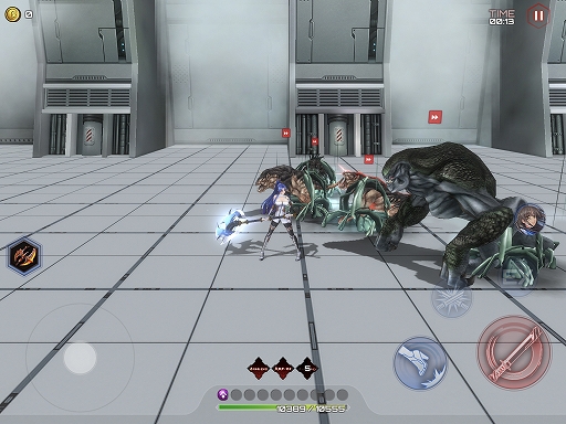 画像ギャラリー No.008のサムネイル画像 / 「アクション対魔忍」,新たなプレイアブルキャラクター「八津紫」が本日登場。大型の斧を振り回して敵を粉砕