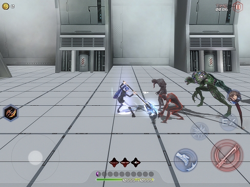 画像ギャラリー No.011のサムネイル画像 / 「アクション対魔忍」,新たなプレイアブルキャラクター「八津紫」が本日登場。大型の斧を振り回して敵を粉砕