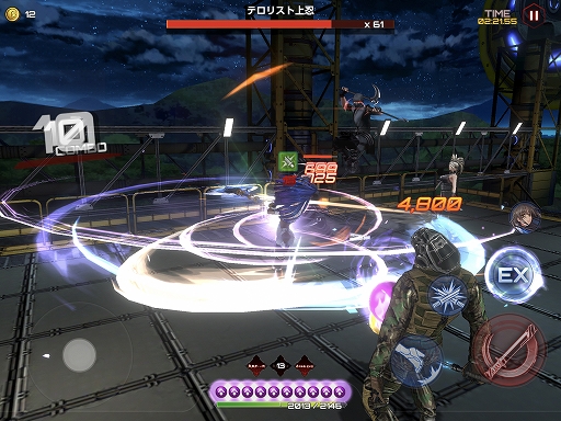 画像ギャラリー No.013のサムネイル画像 / 「アクション対魔忍」,新たなプレイアブルキャラクター「八津紫」が本日登場。大型の斧を振り回して敵を粉砕