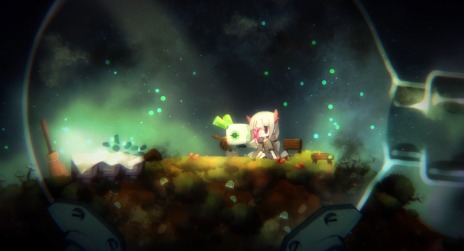 画像ギャラリー No.044のサムネイル画像 / 人類最後の少女トリコを脅かす「汚染天気」とは。「void tRrLM(); //ボイド・テラリウム」の汚染と施設,ダンジョンで身に付けるスキルが公開