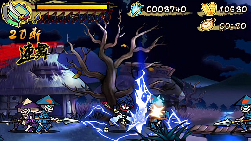 画像ギャラリー No.002のサムネイル画像 / Switch用DLソフト「退魔忍法帖〜妖怪地獄変〜」が10月31日に配信。忍術やクナイ,刀を駆使して妖魔と戦う2Dアクションゲーム