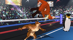 画像ギャラリー No.006のサムネイル画像 / 動物ミーム格闘ゲーム「Fight of Animals」のSwitch版が3月下旬リリースへ。PC版には2匹のボスが本日追加