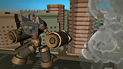 画像ギャラリー No.009のサムネイル画像 / 巨大ロボでビルを破壊する4人対戦アクション「デモリッション ロボッツ K.K.」がPC/Switchで今冬配信。PC版はGenvidに対応