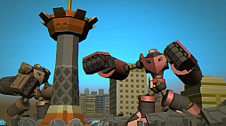 画像ギャラリー No.010のサムネイル画像 / 巨大ロボでビルを破壊する4人対戦アクション「デモリッション ロボッツ K.K.」がPC/Switchで今冬配信。PC版はGenvidに対応