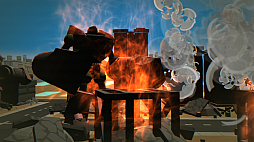 画像ギャラリー No.013のサムネイル画像 / 巨大ロボでビルを破壊する4人対戦アクション「デモリッション ロボッツ K.K.」がPC/Switchで今冬配信。PC版はGenvidに対応