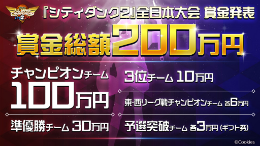 画像ギャラリー No.001のサムネイル画像 / 「シティダンク2」全日本大会が開催決定。賞金総額は200万円