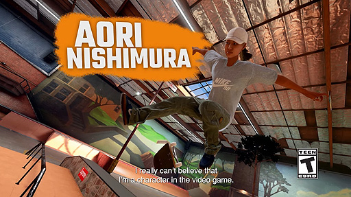 画像ギャラリー No.003のサムネイル画像 / 「Tony Hawk’s Pro Skater 1+2」,登場する日本人プロスケーター・西村碧莉選手をフィーチャーした最新動画が公開