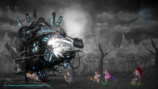 画像ギャラリー No.004のサムネイル画像 / 「巨神と誓女」を先行プレイ。プレイヤーが考察して作り上げる物語,モノクロームの世界とカラフルな少女のビジュアルが魅力のブラウザ用RPG